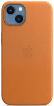 Чехол Apple iPhone 13 Leather Case with MagSafe - Golden Brown (MM103)