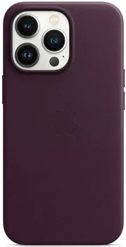 Чохол Apple iPhone 13 Pro Leather Case with MagSafe - Dark Cherry (MM1A3)