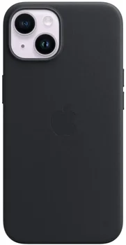 Чохол Apple iPhone 14 Leather Case with MagSafe - Midnight (MPP43)