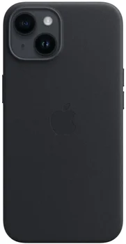 Чохол Apple iPhone 14 Leather Case with MagSafe - Midnight (MPP43)