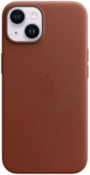 Чохол Apple iPhone 14 Leather Case with MagSafe - Umber (MPP73)