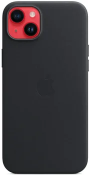 Чохол Apple iPhone 14 Plus Leather Case with MagSafe - Midnight (MPP93)