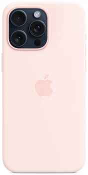 Чехол Apple iPhone 15 Pro Max Silicone Case with MagSafe - Light Pink (MT1U3)