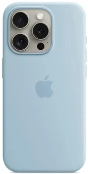 Чохол Apple iPhone 15 Pro Silicone Case with MagSafe - Light Blue (MWNM3)