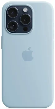 Чохол Apple iPhone 15 Pro Silicone Case with MagSafe - Light Blue (MWNM3)
