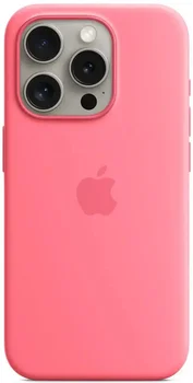 Чохол Apple iPhone 15 Pro Silicone Case with MagSafe - Pink (MWNJ3)