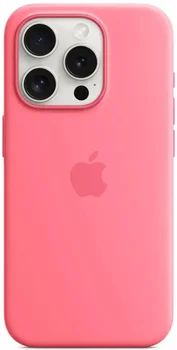 Чохол Apple iPhone 15 Pro Silicone Case with MagSafe - Pink (MWNJ3)