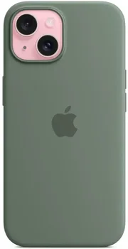 Чехол Apple iPhone 15 Silicone Case with MagSafe - Cypress (MT0X3)