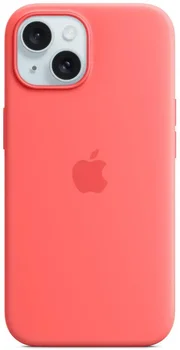 Чехол Apple iPhone 15 Silicone Case with MagSafe - Guava (MT0V3)