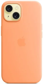 Чохол Apple iPhone 15 Silicone Case with MagSafe - Orange Sorbet (MT0W3)