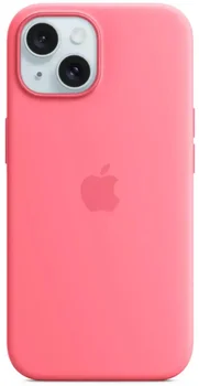 Чохол Apple iPhone 15 Silicone Case with MagSafe - Pink (MWN93)