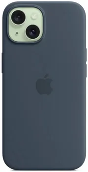 Чохол Apple iPhone 15 Silicone Case with MagSafe - Storm Blue (MT0N3)