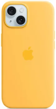 Чохол Apple iPhone 15 Silicone Case with MagSafe - Sunshine (MWNA3)