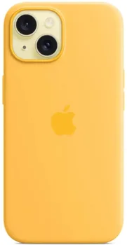 Чохол Apple iPhone 15 Silicone Case with MagSafe - Sunshine (MWNA3)
