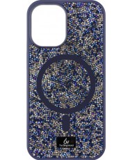 Чехол Bling World Rock Diamond with MagSafe для Apple iPhone 12 Pro / 12 (6.1") Navy Blue