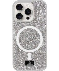 Чехол Bling World Rock Diamond with MagSafe для Apple iPhone 13 Pro (6.1") Silver