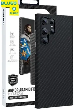 Чехол Blueo BK5880 Punk Armor Aramid Fiber Anti-Drop 600D Series для Samsung S23 Ultra Black