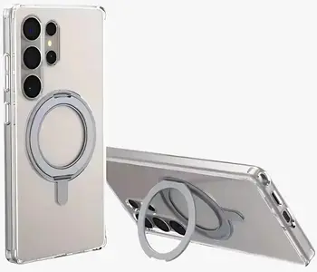 Чохол Blueo BL038 Crystal 360 Rotatable Stand with Magnetic для Samsung S25 Ultra Clear