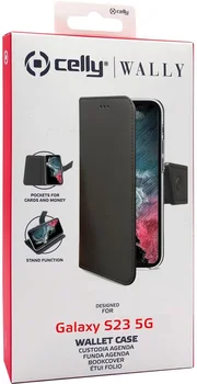 Чехол Celly Wallet Case Samsung S23 (S911) Black (WALLY1032)