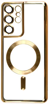 Чохол FIBRA Chrome MagSafe case Samsung S21 Ultra Gold