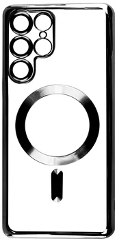 Чехол FIBRA Chrome MagSafe case Samsung S22 Ultra Black