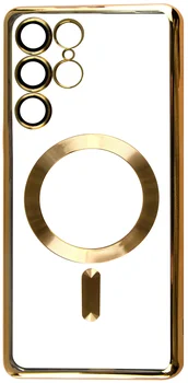 Чохол FIBRA Chrome MagSafe case Samsung S23 Ultra Gold