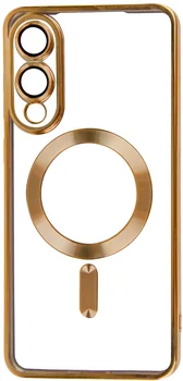 Чехол FIBRA Chrome MagSafe case Samsung S25 Edge Gold