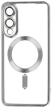 Чехол FIBRA Chrome MagSafe case Samsung S25 Edge Silver