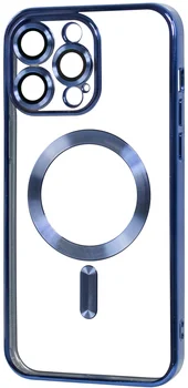 Чохол FIBRA Chrome MagSafe case iPhone 15 Pro Max Blue Titanium Matte