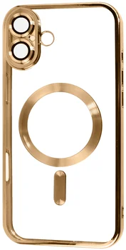 Чохол FIBRA Chrome MagSafe case iPhone 16 Gold