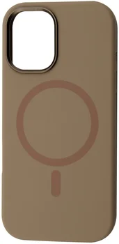 Чохол FIBRA Silicone OmniMag iPhone 13/14 Brown