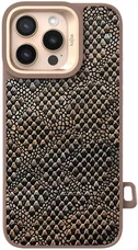 Чохол Kajsa Glamorous Collection Complex Lizard back case for iPhone 16 Pro Desert