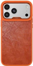 Чохол Kajsa Glamorous Collection Crazy Horse Case iPhone 17 Pro Max Orange