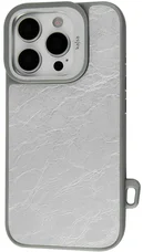 Чохол Kajsa Glamorous Collection Metallic Glossy Pastry V.2 back case for iPhone 16 Pro Max Silver
