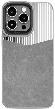 Чохол Kajsa Glamorous Collection Metallic Glossy Pastry back case for iPhone 15 Pro Max Silver