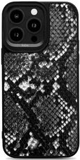 Чохол Kajsa Glamorous Collection Snake Pattern 2 back case for iPhone 15 Pro Black