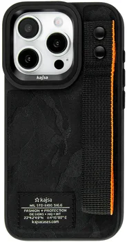 Чохол Kajsa Outdoor Collection Camo Satin Straps back case for iPhone 15 Pro Max Black