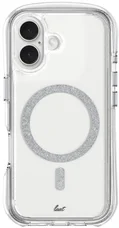 Чехол LAUT AERO SPARKLE case with MagSafe for iPhone 16 - Crystal Silver (L_IP24A_AS_SL)