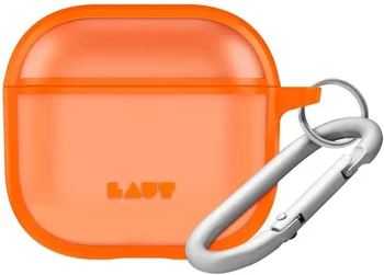 Чехол LAUT HUEX PROTECT для AirPods 4 - Neon Orange (L_AP5_HPT_O)