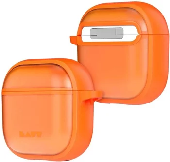 Чехол LAUT HUEX PROTECT для AirPods 4 - Neon Orange (L_AP5_HPT_O)