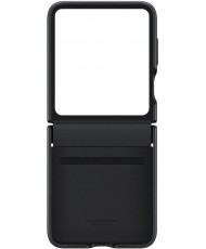 Чехол Leather Case (AAA) для Samsung Galaxy Z Flip6 Black