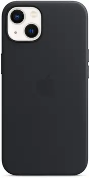 Чехол Leather Case with MagSafe для iPhone 13 Black