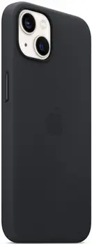 Чехол Leather Case with MagSafe для iPhone 13 Black