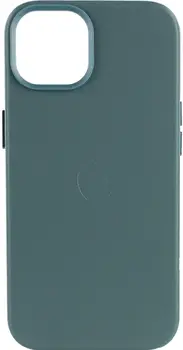 Чехол Leather Case with MagSafe для iPhone 13 Pine Needle Green