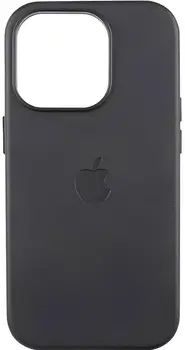 Чехол Leather Case with MagSafe для iPhone 13 Pro Black