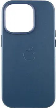 Чехол Leather Case with MagSafe для iPhone 13 Pro Indigo Blue