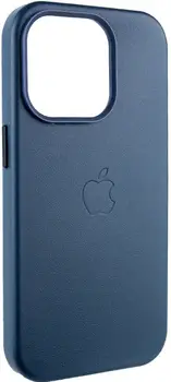 Чехол Leather Case with MagSafe для iPhone 13 Pro Indigo Blue
