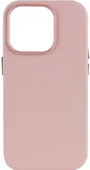 Чехол Leather Case with MagSafe для iPhone 13 Pro Sand Pink