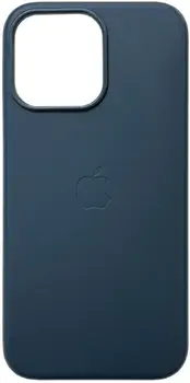 Чохол Leather Case with MagSafe для iPhone 15 Pro Indigo Blue