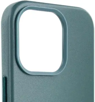 Чохол Leather Case with MagSafe для iPhone 15 Pro Pine Needle Green